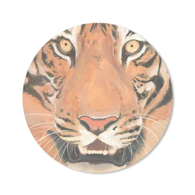 Produktbild von MuchoWow® Mauspad Mousepad Tiger - Kopf - Orange 30x30 cm - Mousepads - Maus Mat - Pad - Mausunterlage - Tischunterlage - Schreibtischmatten