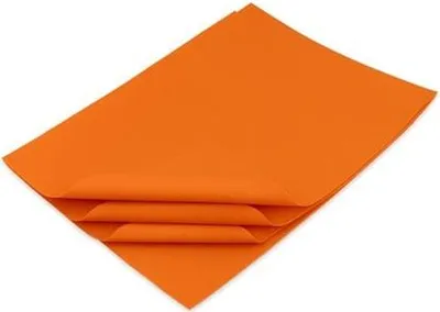 Image de Papier de soie décoratif 20 g 38 x 50 cm Orange foncé pour cadeaux 100 feuilles
