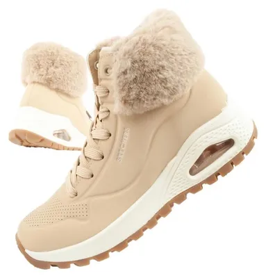 Produktbild von Skechers Uno Rugged – Damen-Sportschuhe, braune Winterstiefel, gefüttert – Größe 35,5
