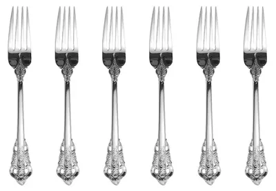 Image de Ensemble de couverts de luxe, style baroque et aspect antique - 6 pièces - Idéal pour les fêtes et les dîners