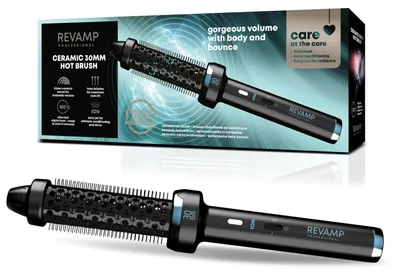Obrázek produktu pro Revamp Progloss Keramický horký kartáč BR-1300X 30 mm, iontový, 180 °C, 50 W, černý