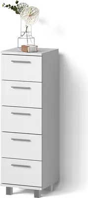 Immagine prodotto di Cassettiera da bagno Livinity Eisak Bianco 30 x 95 cm, Model 52511