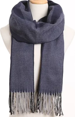 Produktbild von Eleganter Schal Kamelia in Grau – Stilvolles Accessoire aus Kaschmir und Baumwolle KP5497