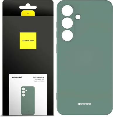 Image de Coque en silicone SPACECASE Coque en silicone pour Galaxy S24 Vert