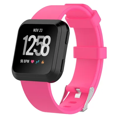Produktbild von Strap-it Fitbit Versa / Versa 2 Armband Silikon (Pink) - Große: S/M