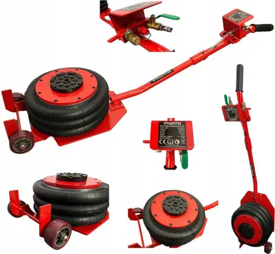 Immagine prodotto di Cric ad aria compressa, 3 tonnellate, airbag, sollevamento 150–500 mm, pneumatico con maniglia per auto, garage, Invento