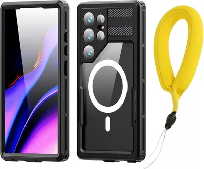 Produktbild von IP68 Wasserdichte Hülle 360+ Strap für Galaxy S24 (Schwarz)