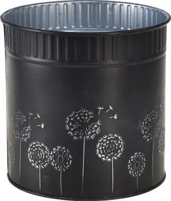 Produktbild von Metall Deko Übertopf Pusteblumen Motiv für Blumenarrangements