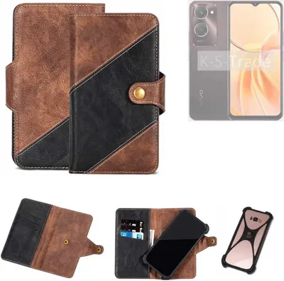 Produktbild von K-S-Trade Handyhülle Schutzhülle Bookstyle Case kompatibel mit Vivo Y28e 5G Klapphülle Cover Hülle Schutztasche 1x