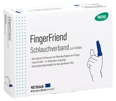 Produktbild von WERO FingerFriend Schlauchverband zum Rollen, 40 Stück