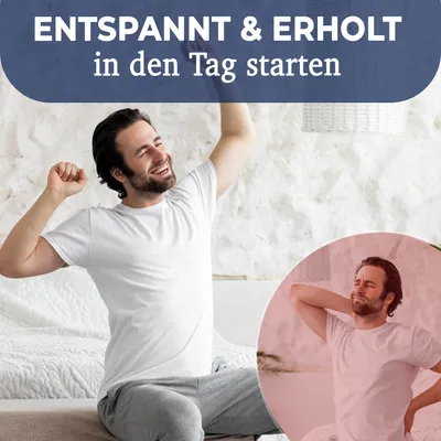 Produktbild von Matratzentopper ErgoFit-Topper mit optimierten 7-Zonen-Komfort 5 cm hoch-weiches Liegegefühl - 180 cm x 200 cm