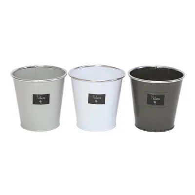 Produktbild von Metall-Übertopf 'Nature', 3er Set