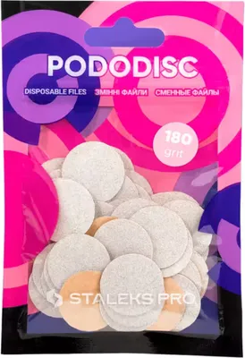 Produktbild von Eiweißaustauschkappen STALEKS PRO PODODISC M 180 grit (50 Stück)