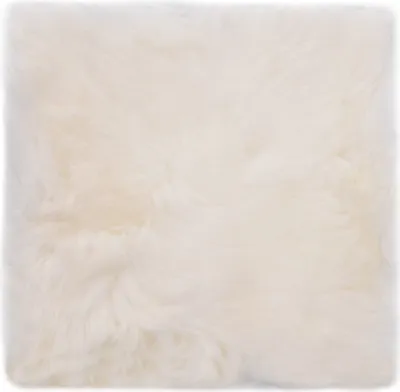 Produktbild von vidaXL Sitzkissen 2 Stk. Weiß 40x40 cm Echter Schafspelz
