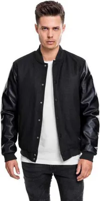 Obrázok produktu pre Urban Classics - Oldschool College Jacke schwarz - L
