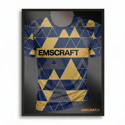 Produktbild von Trikotrahmen EmsCraft24 63x83cm | Hochwertiger Bilderrahmen für Sporttrikots