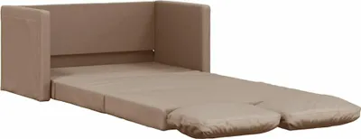 Produktbild von vidaXL Bodensofa mit Schlaffunktion Cappuccino-Braun Kunstleder