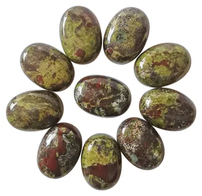 Imagen del producto de Juego de 10 cabujones ovalados de piedras preciosas para joyería artesanal