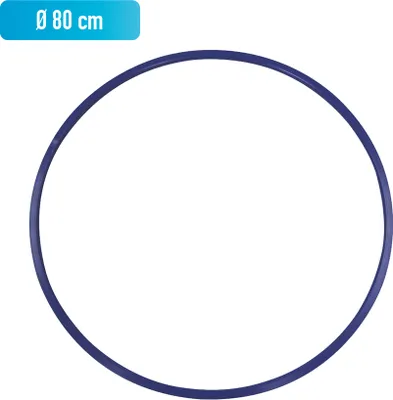 Produktbild von Grevinga® Gymnastikreifen aus Kunststoff (80cm, Blau)