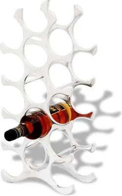 Produktbild von Weinregal für 15 Flaschen Aluminium silberfarben
