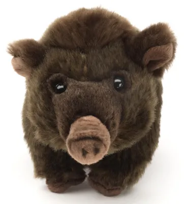 Produktbild von Uni-Toys - Wildschwein Baby, stehend - 23 cm (Länge) - Plüsch-Schwein - Plüschtier, Kuscheltier