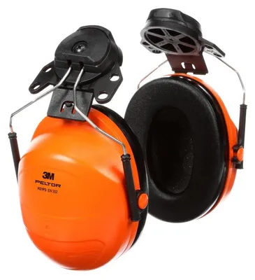 Produktbild von 15x 3M™ PELTOR™ Kapselgehörschützer, orange, Helmbefestigung, H31P3E 300 | Packung (20 Stück)
