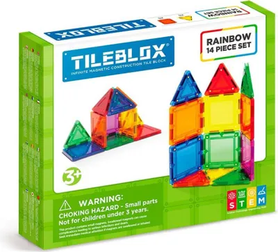 Zdjęcie produktu dla Tileblox tęczowy zestaw 14 elementów
