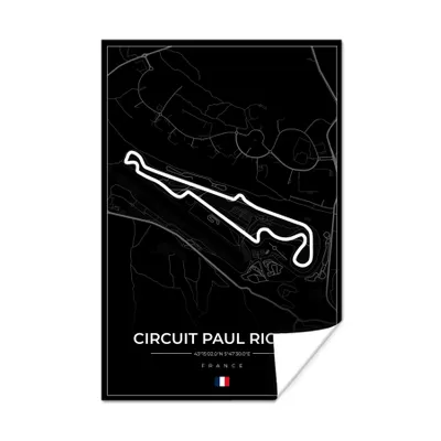 Produktbild von MuchoWow® Poster Rennstrecke - F1 - Rennstrecke - Frankreich - Circuit Paul Ricard - Schwarz 60x90 cm - Wanddekoration