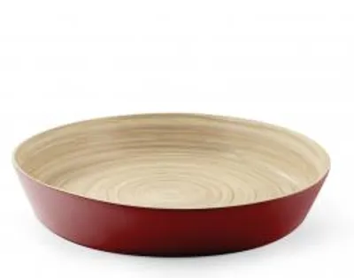 Immagine prodotto di H&H Ciotola Tonda In Bambù Rosso Cm 26Xh5,5