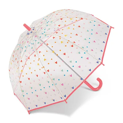 Produktbild von Esprit Kinder Regenschirm Stockschirm transparent Candy Hearts Herzen