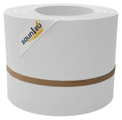 Produktbild von Sichtschutzstreifen zaun|zu PREMIUM 10x Einzelstreifen 2,55m für Doppelstabzaun Weiß,10x 2,55m