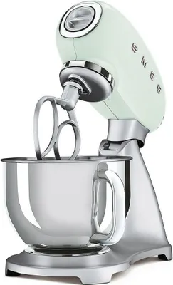 Obrázok produktu pre Smeg SMF02PGEU, Stojaci mixér, Zelená, Hnetenie, Miešanie, 1 m, 4,8 L, Páka