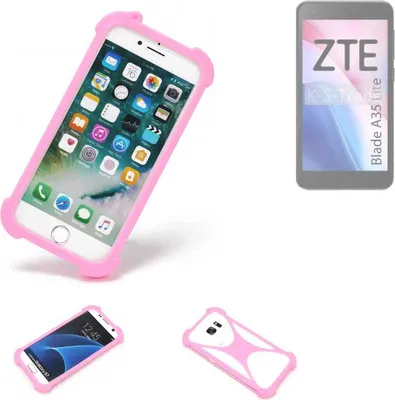 Produktbild von K-S-Trade Handy Hülle kompatibel mit ZTE Blade A35 Lite Schutz Hülle Bumper Silikon Schutz Hülle Cover Case Silikoncase Silikonbumper TPU Softcase