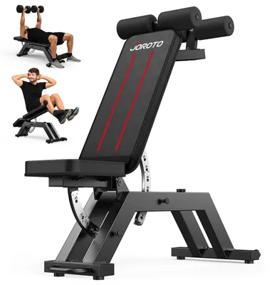 Productafbeelding van Halterbank verstelbaar - 400 kg - 8 standen rugleuning - 5 standen zitting - Fitnessbank