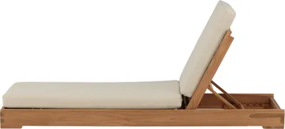Image de Sunbed chaise longue naturel.