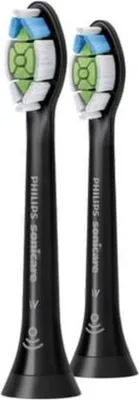 Produktbild von Sonicare W2 Optimal White Standard-Bürstenköpfe schwarz (2 Stück) HX6062/13