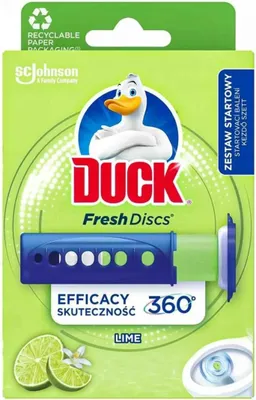 Packaging for Duck Fresh Discs toilet cleaner.