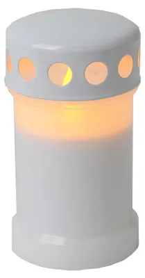 Produktbild von Star Trading 067-30-1 LED-Windlicht "Serene", flackernd, weiß, ca. 14x7