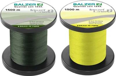 Produktbild von Balzer Iron Line 8 gelb 1500m 0,08mm