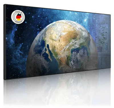 Produktbild von Metall Magnettafel beschreibbar 78x37cm Motiv Erdkugel [MTSCHQ 10643]