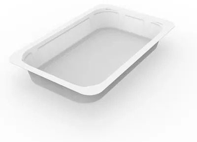 Produktbild von 225x DUNIFORM 1/4 GN Menüschalen 263 x 161 x 40 mm Weiß ungeteilt