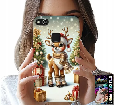 Produktbild von Hülle Für Huawei P9 Lite 2016 - Rentier, Weihnachtsmotive + Folie