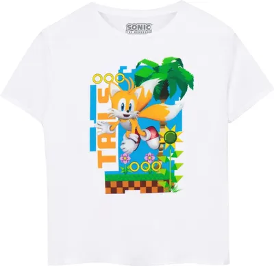 Image de Sonic The Hedgehog - T-shirt pour enfants à manches courtes NS7427 (116) (Blanc)