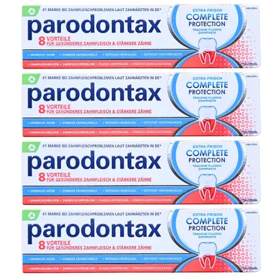 Produktbild von Parodontax Complete Protection Extra Frisch Zahnpasta 4 x 75 ml