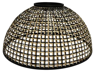 Produktbild von Anne Lighting - lampenschirm - Lampenkappen - schwarz - bambus - Ø 60cm - E27 - K2016BS