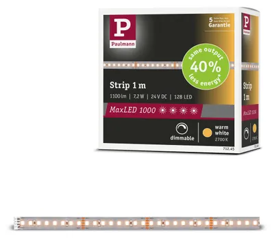 Produktbild von Paulmann MaxLED 1000 LED Strip Warmweiß Erweiterung