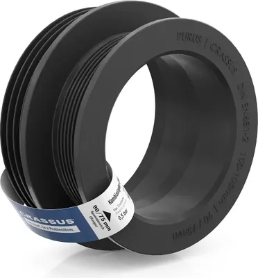 Produktbild von Crassus Kombiadapter CKA 100-105 / 90/75 (100-105mm auf 90/75mm), b. 0,5 bar, TPE, 1 Stk.