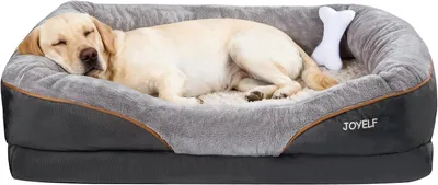 Productafbeelding van Orthopedisch hondenbed XXL - traagschuim hondenbank met afneembare wasbare hoes - 119 x 84 cm