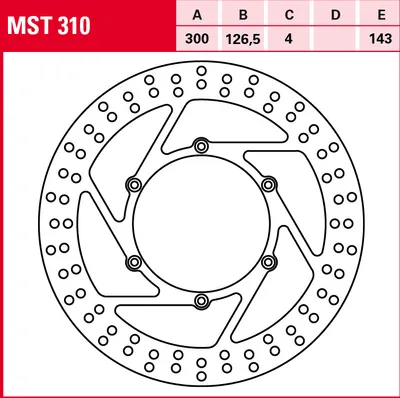 Produktbild von TRW Bremsscheibe Allround starr MST310 640 LC4 Adventure