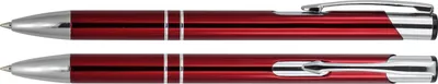 Produktbild von MPM-Quality Kugelschreiber-Set Aluminium Dunkelrot 20 Stück